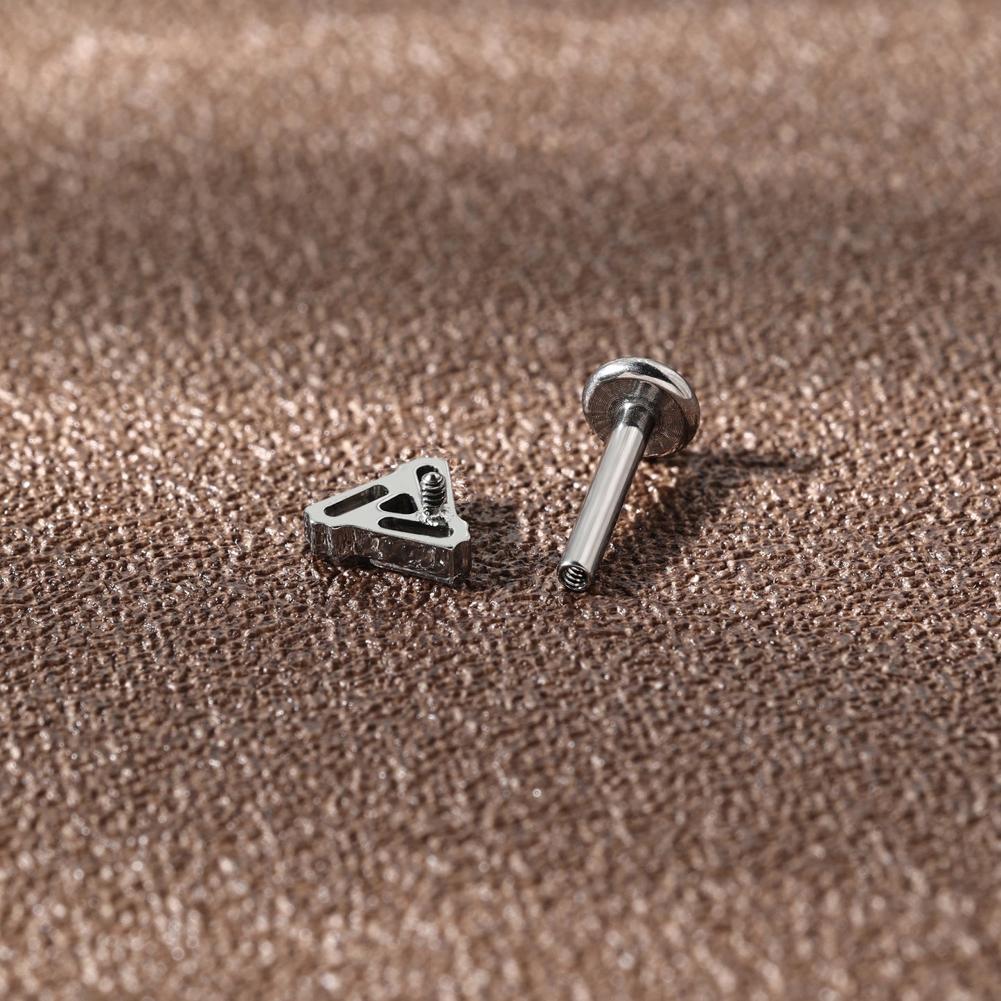 G23 Labret Titanium Internally Threaded Labret Cartilage Helix Earring Tragus Studs