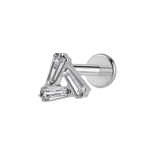 G23 Labret Titanium Internally Threaded Labret Cartilage Helix Earring Tragus Studs